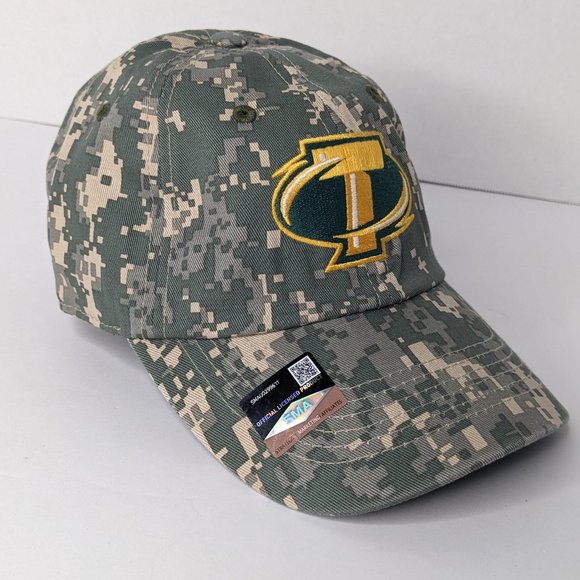 Captivating Headgear Men's Green Camo Cap One Size Embroidery - Picture 4 of 8